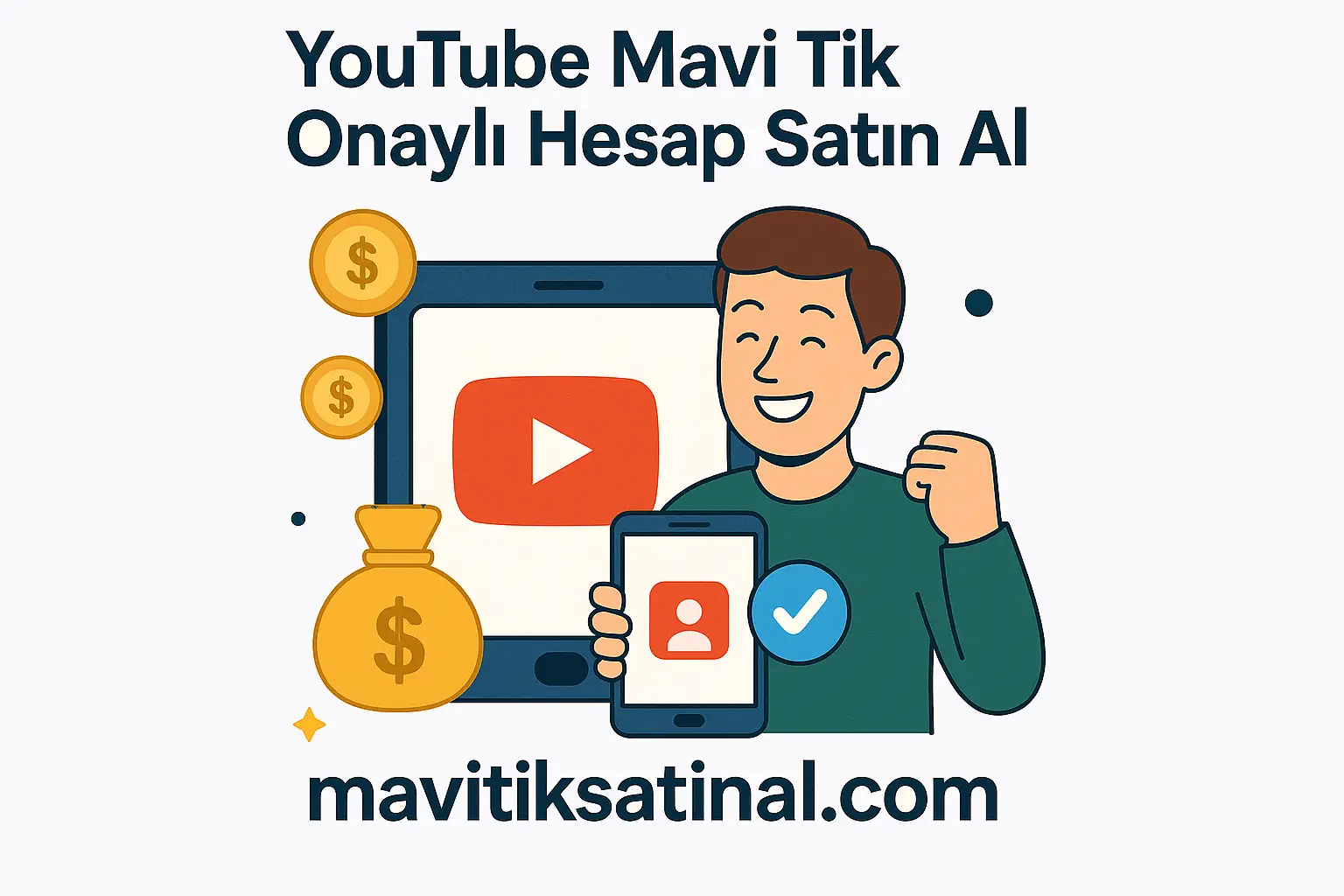 Kalıcı Youtube Mavi Tik Satın Al